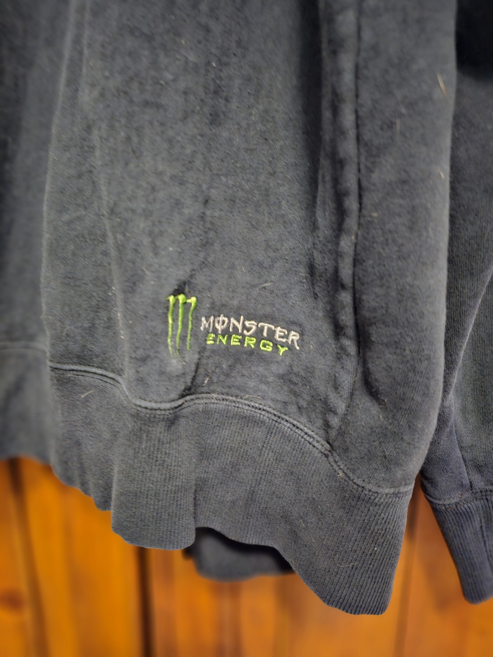 Monster Energy Black Crew Sweatshirt with Logo
